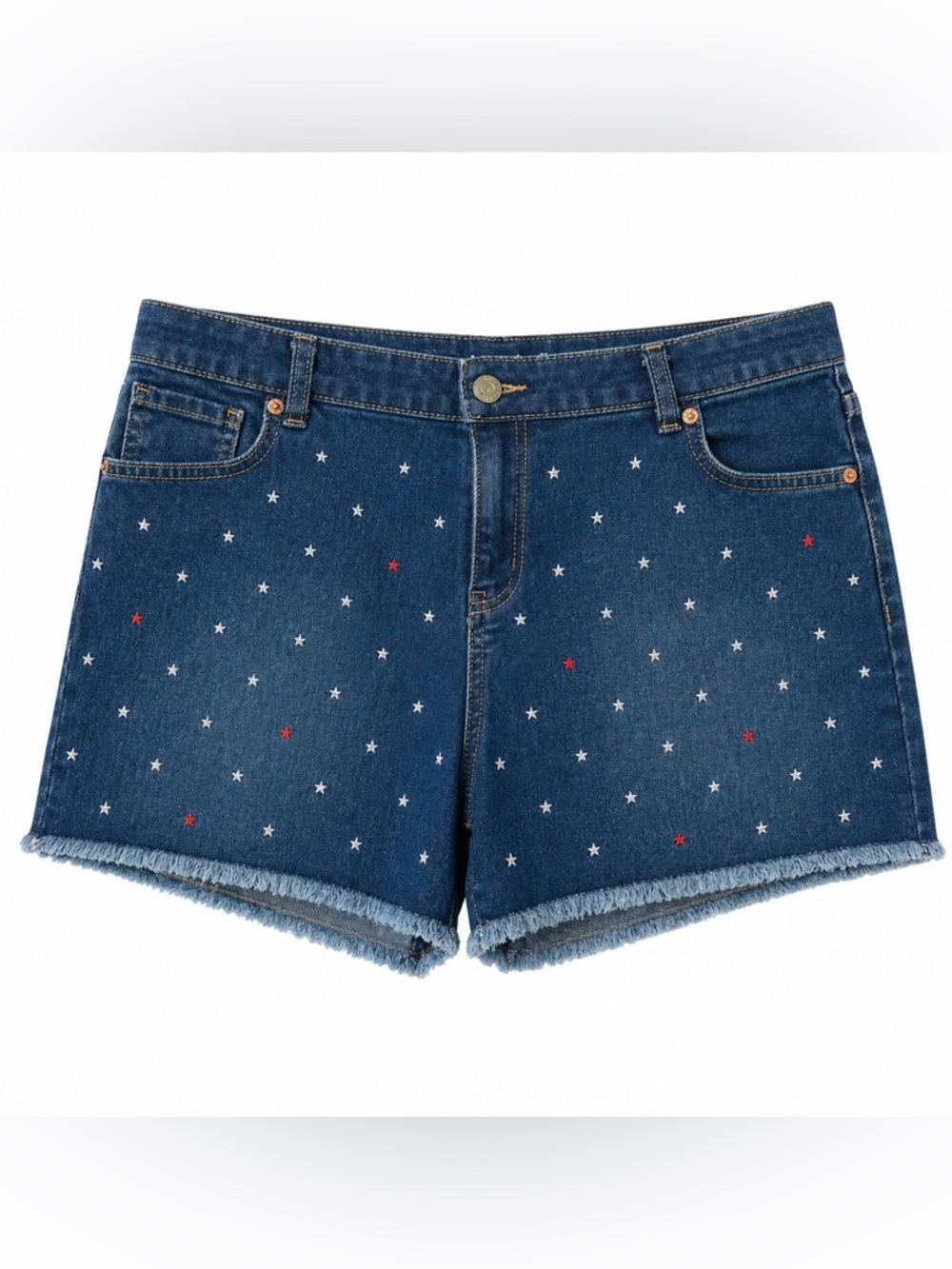 Cat & Jack Star Denim Shorts XXL(18) Stretch High Rise